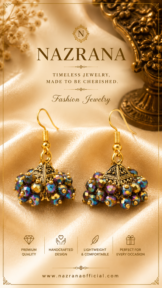Multicolor Jhumka Party Wear Earrings